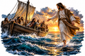 Jesus walking on Water